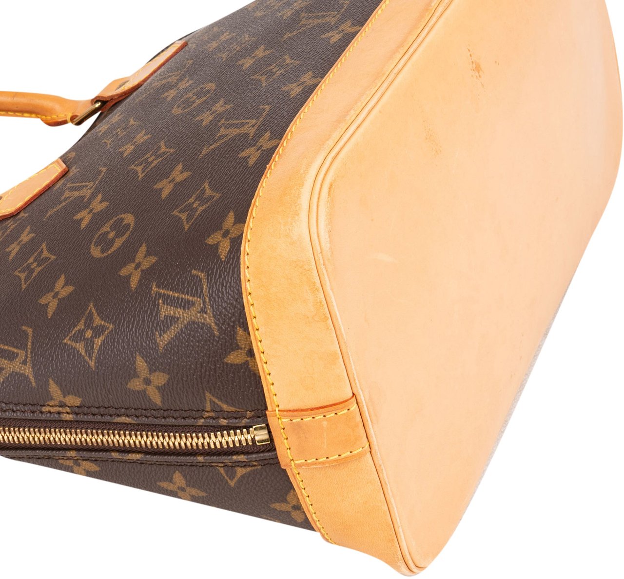 Louis Vuitton Louis Vuitton Canvas Monogram Alma PM Handbag Bruin