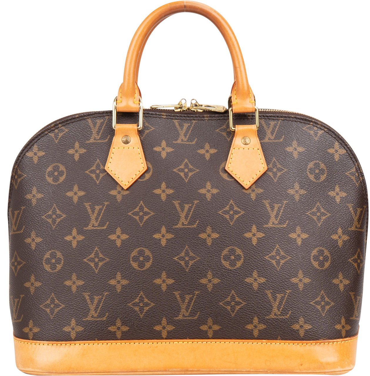 Louis Vuitton Louis Vuitton Canvas Monogram Alma PM Handbag Bruin