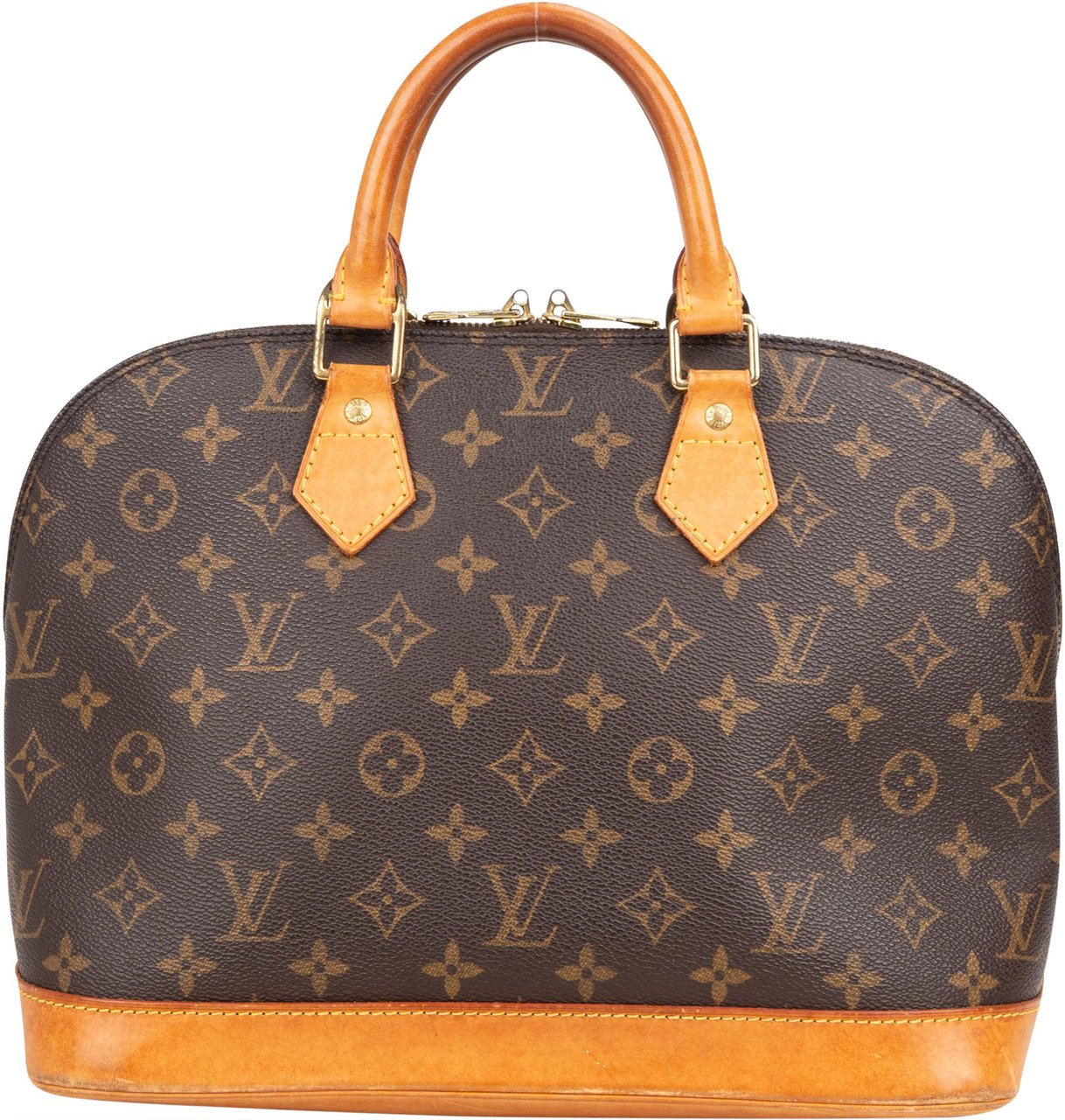 Louis Vuitton Louis Vuitton Canvas Monogram Alma PM Handbag Bruin