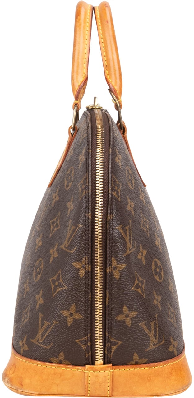 Louis Vuitton Louis Vuitton Canvas Monogram Alma PM Handbag Bruin