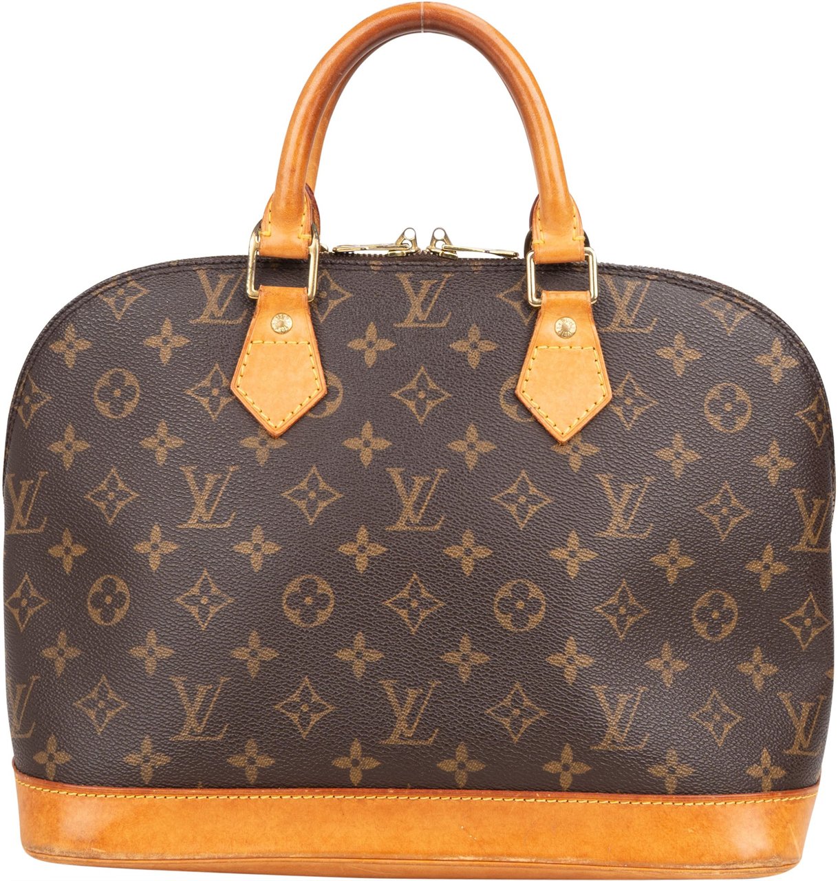 Louis Vuitton Louis Vuitton Canvas Monogram Alma PM Handbag Bruin