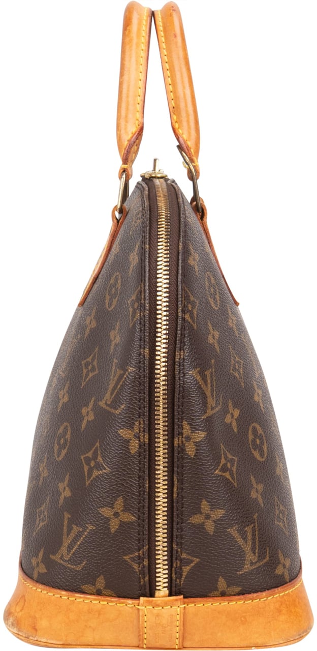 Louis Vuitton Canvas Monogram Alma PM Handbag Bruin