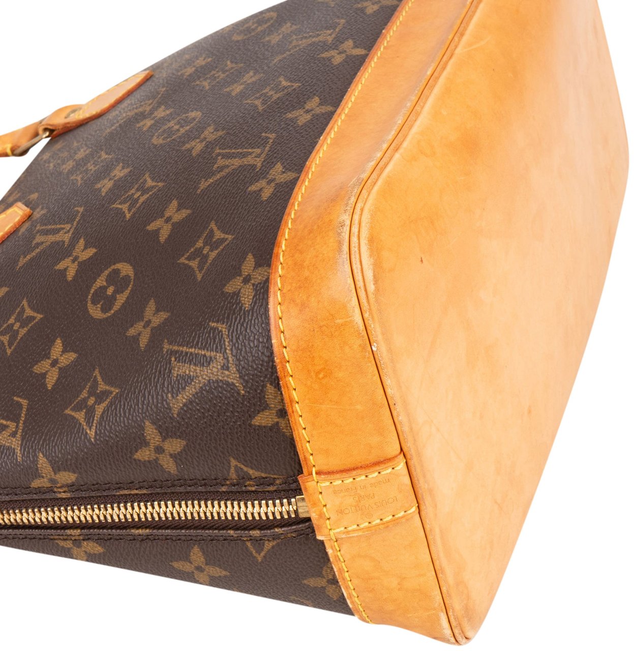 Louis Vuitton Louis Vuitton Canvas Monogram Alma PM Handbag Bruin