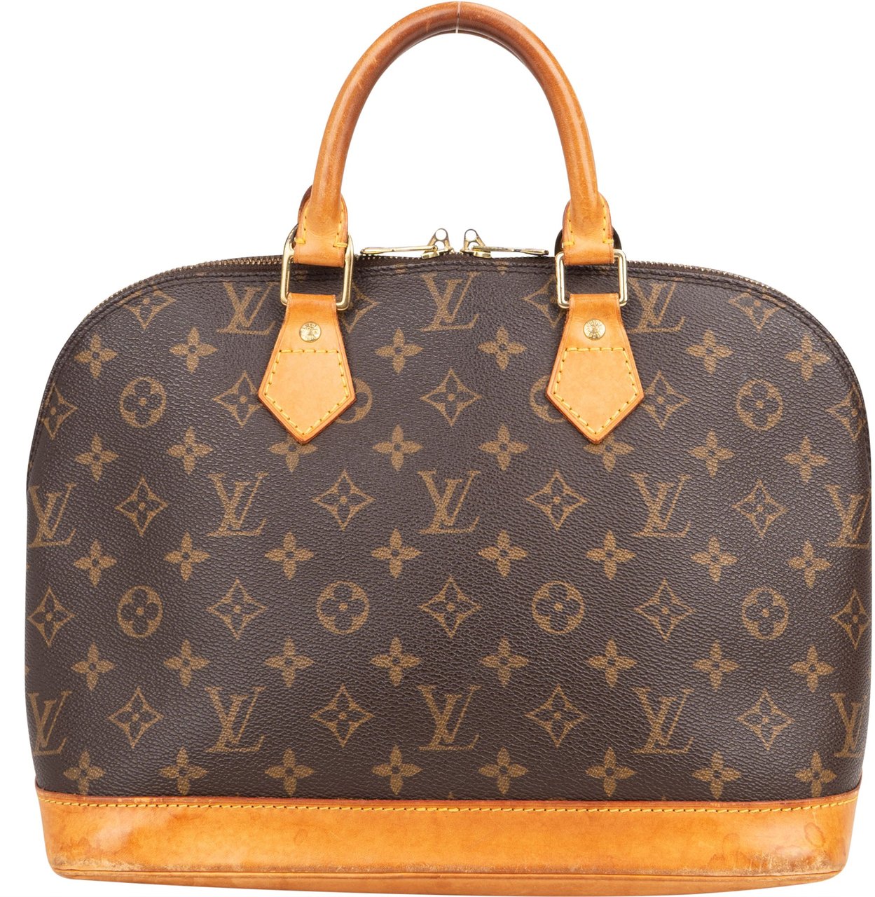 Louis Vuitton Louis Vuitton Canvas Monogram Alma PM Handbag Bruin