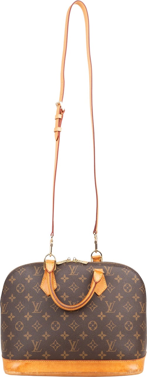 Louis Vuitton Canvas Monogram Alma PM Handbag Bruin