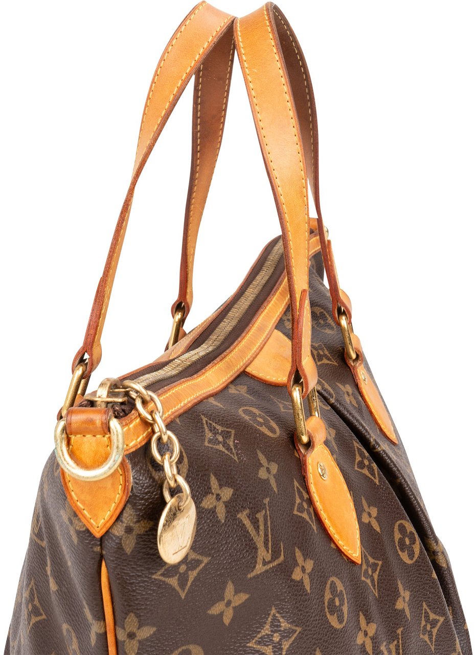 Louis Vuitton Louis Vuitton Canvas Monogram Palermo PM Handbag Bruin