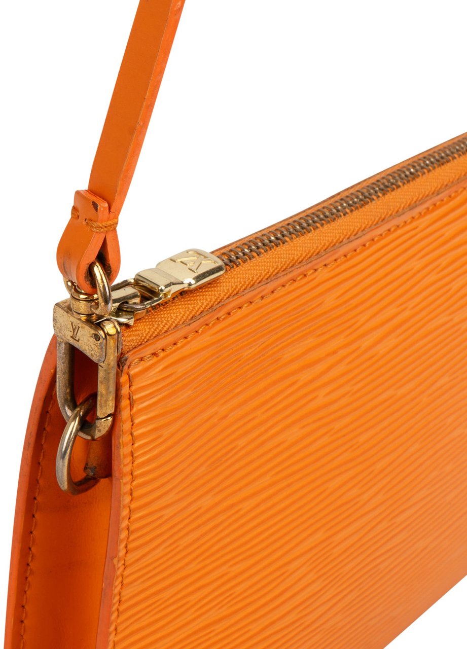 Louis Vuitton Louis Vuitton Orange Epi Leather Pochette Accessoire Handbag Oranje