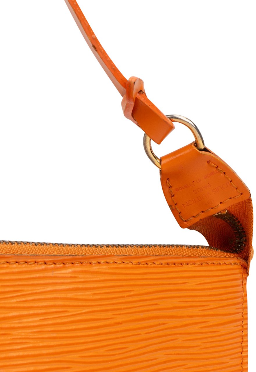 Louis Vuitton Louis Vuitton Orange Epi Leather Pochette Accessoire Handbag Oranje