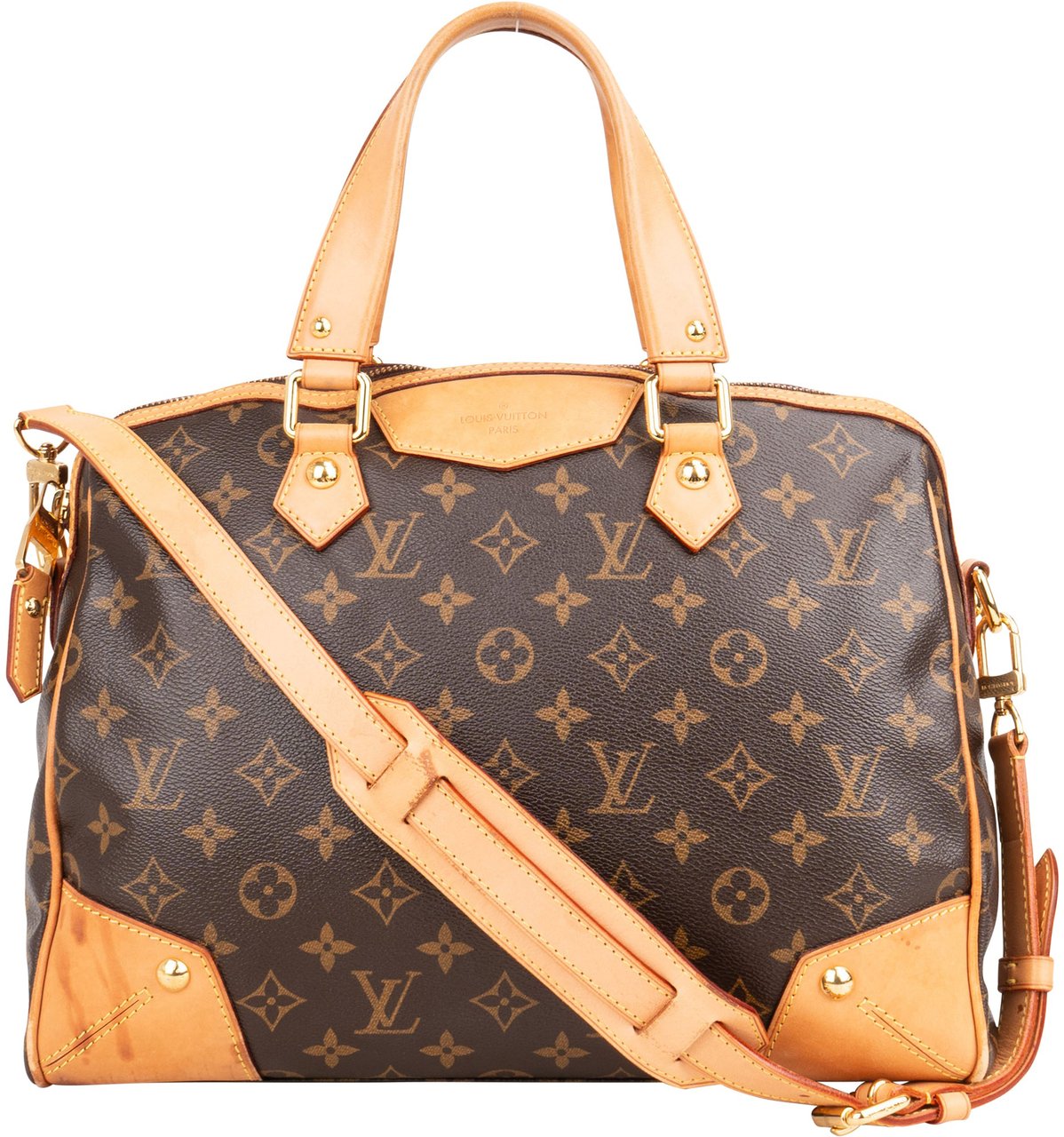 Louis Vuitton Canvas Monogram Retiro PM Handbag Bruin