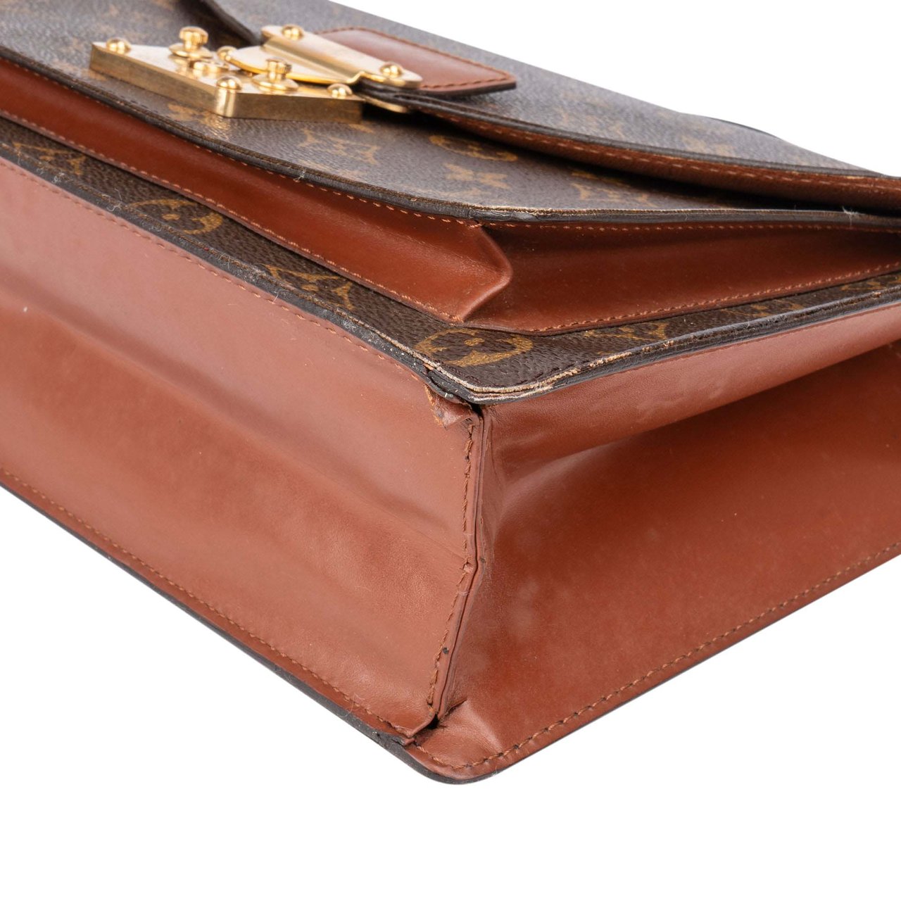 Louis Vuitton Louis Vuitton Canvas Monogram Monceau Handbag Bruin