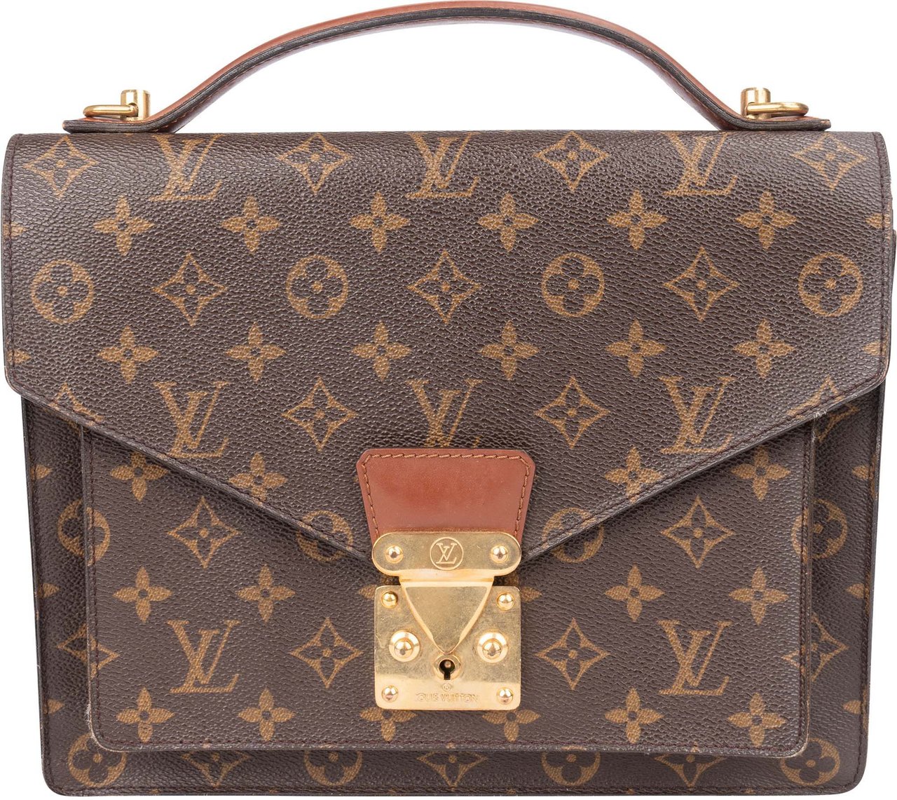 Louis Vuitton Louis Vuitton Canvas Monogram Monceau Handbag Bruin