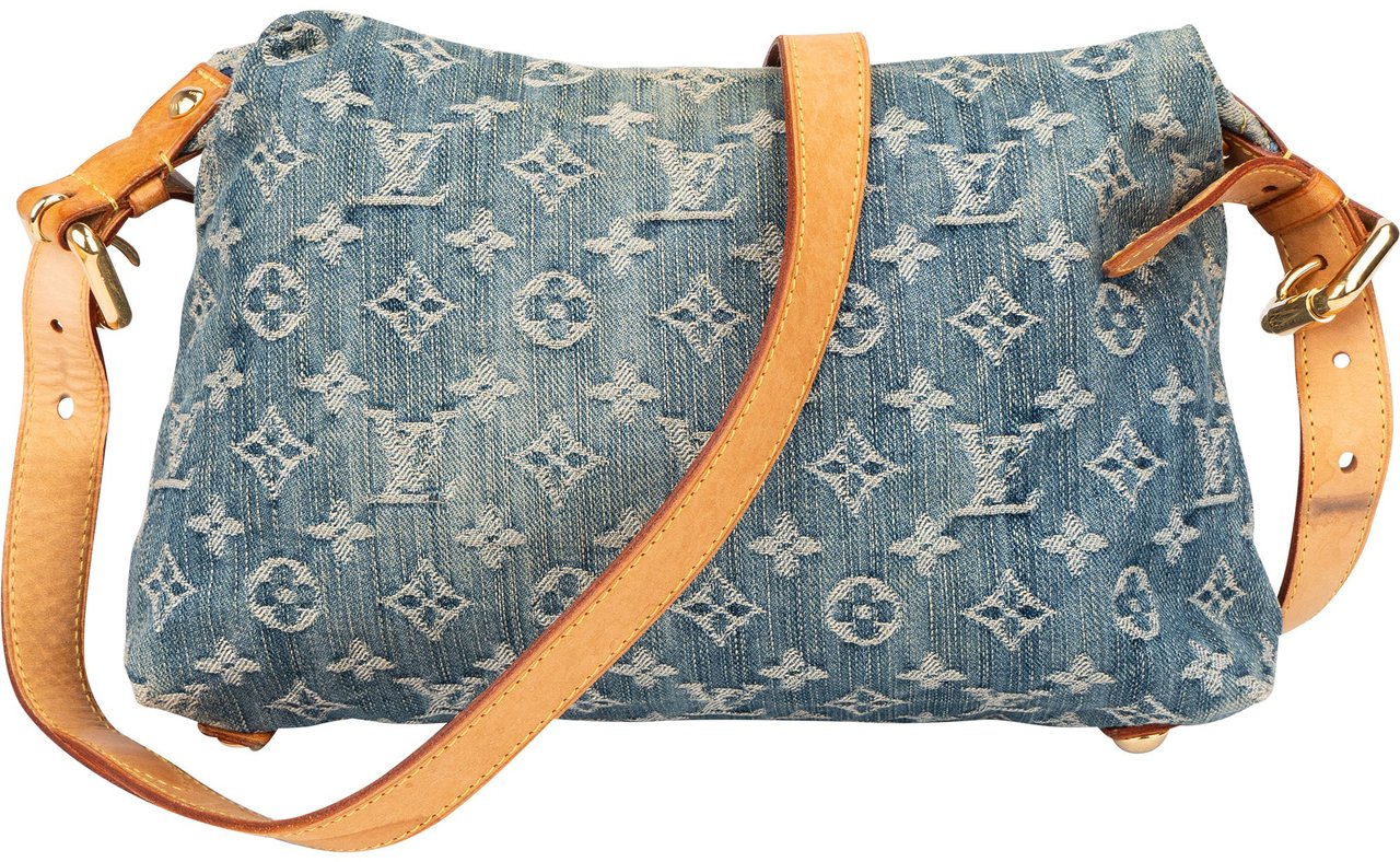 Louis Vuitton Louis Vuitton Denim Monogram Baggy PM Crossbody Bag Blauw