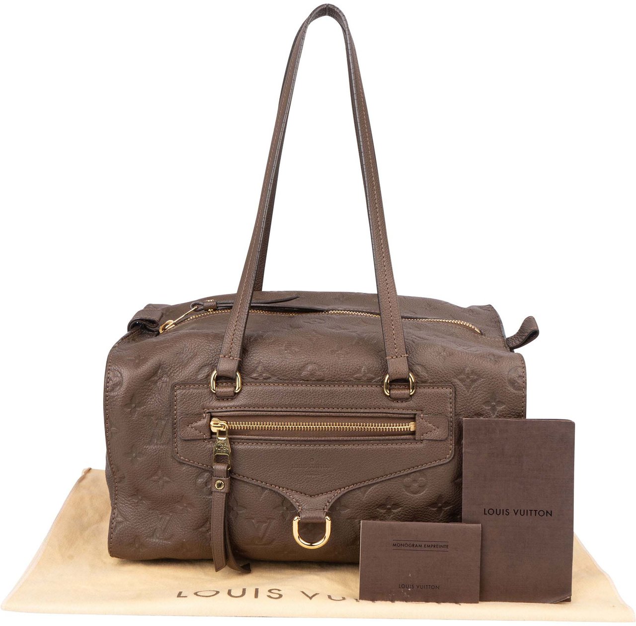 Louis Vuitton Louis Vuitton Leather Empreinte Monogram Inspiree Handbag Bruin