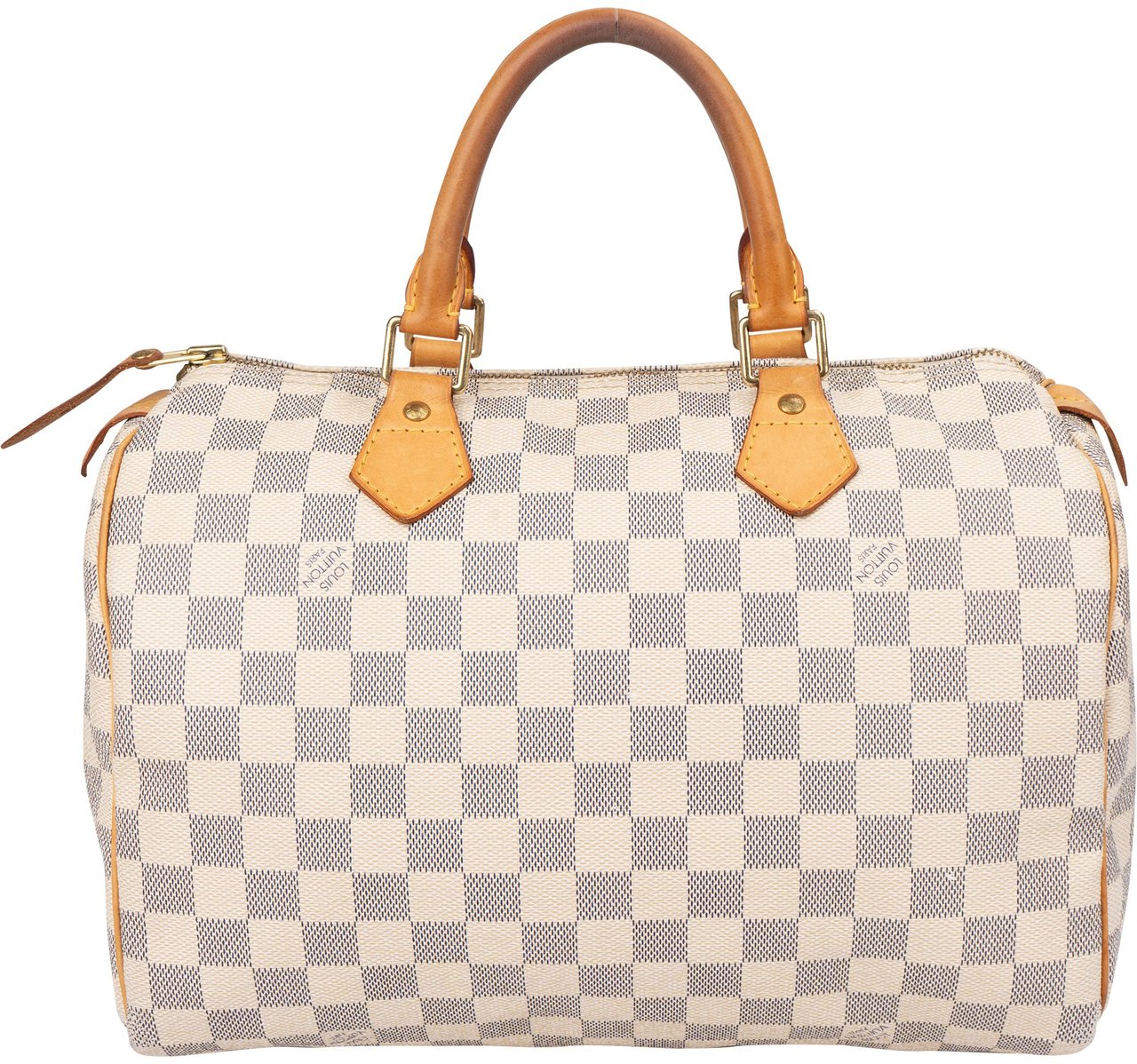 Louis Vuitton Damier Azur Monogram Speedy 30 Handbag Wit