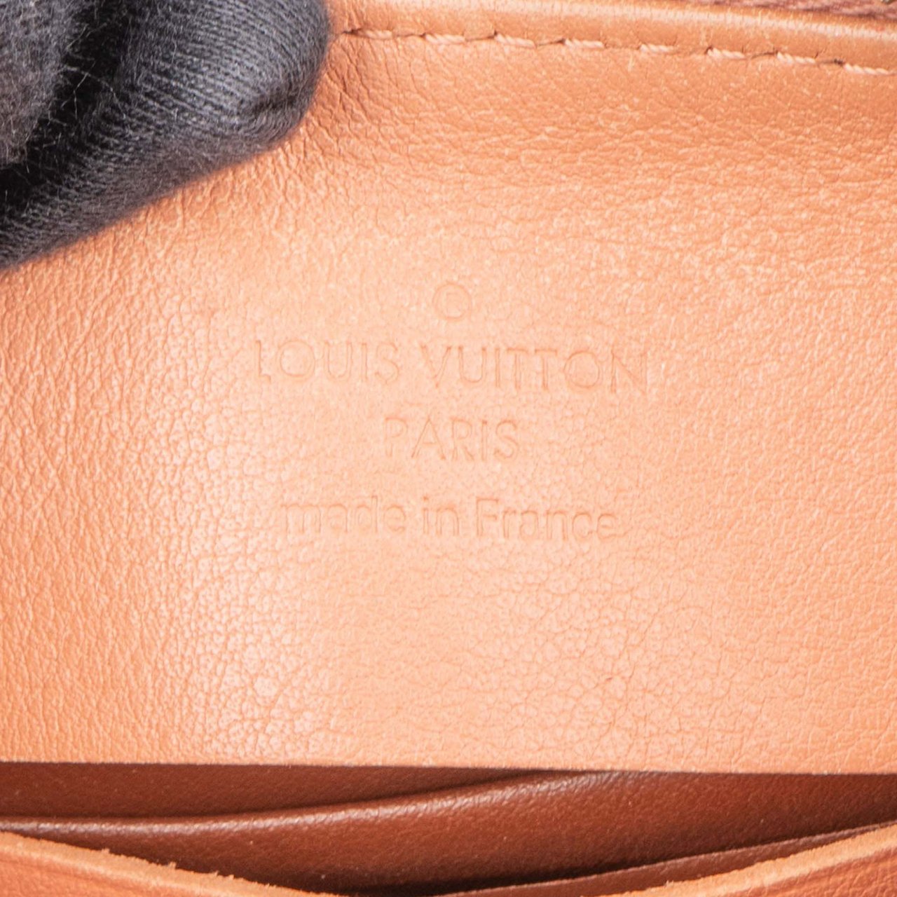 Louis Vuitton Leather Monogram Selene Pochette Accessoire Clutch Rood