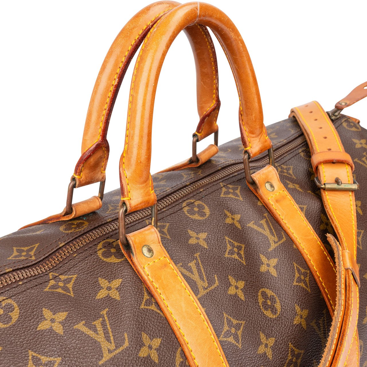 Louis Vuitton Louis Vuitton Canvas Monogram Keepall 50 Bandouliere Bruin