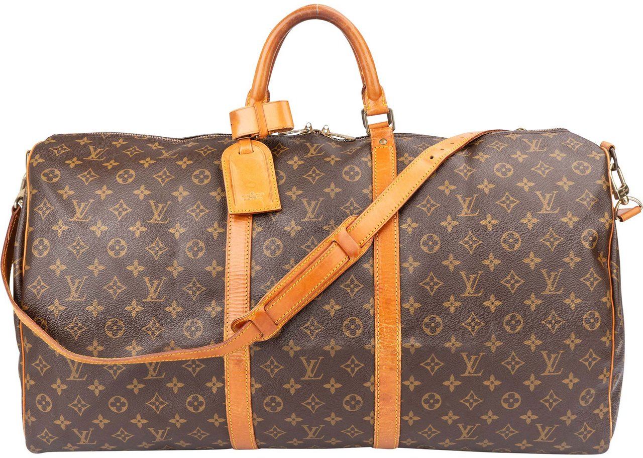 Louis Vuitton Louis Vuitton Canvas Monogram Keepall 60 Bandouliere Bruin
