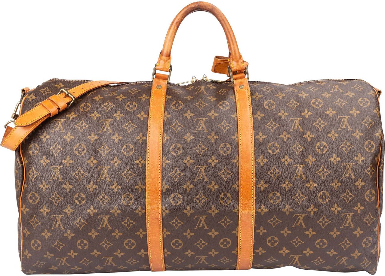 Louis Vuitton Louis Vuitton Canvas Monogram Keepall 60 Bandouliere Bruin