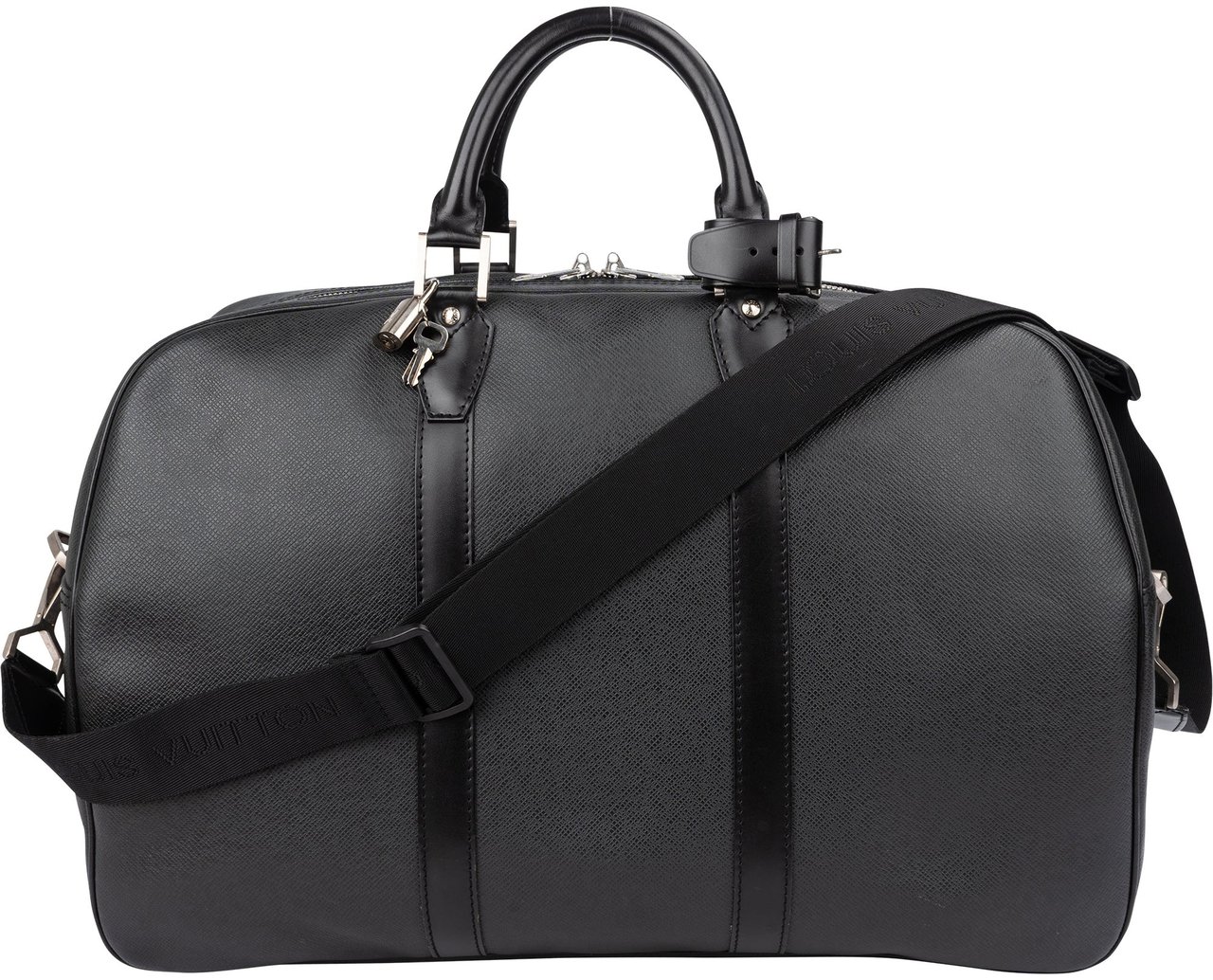 Louis Vuitton Louis Vuitton Noir Taiga Leather Kendall PM Travel Bag Zwart