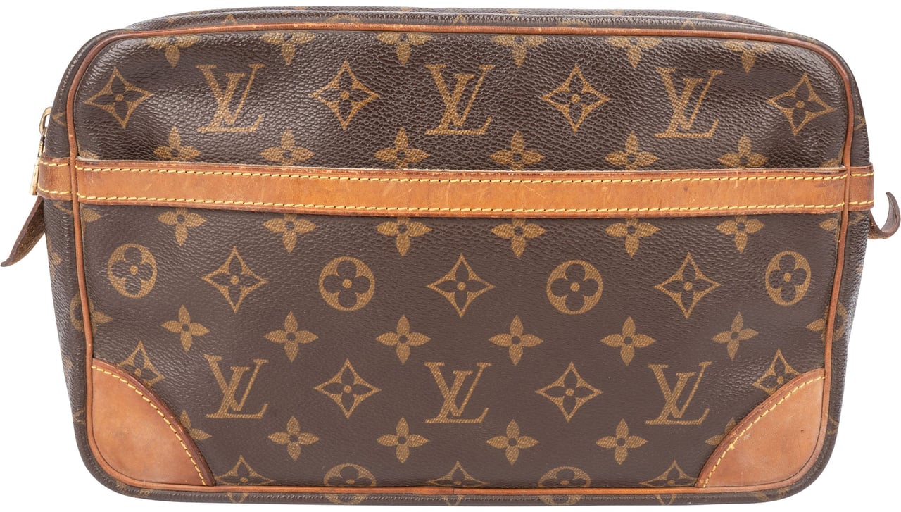 Louis Vuitton Louis Vuitton Canvas Monogram Compiegne 28 Clutch Bruin