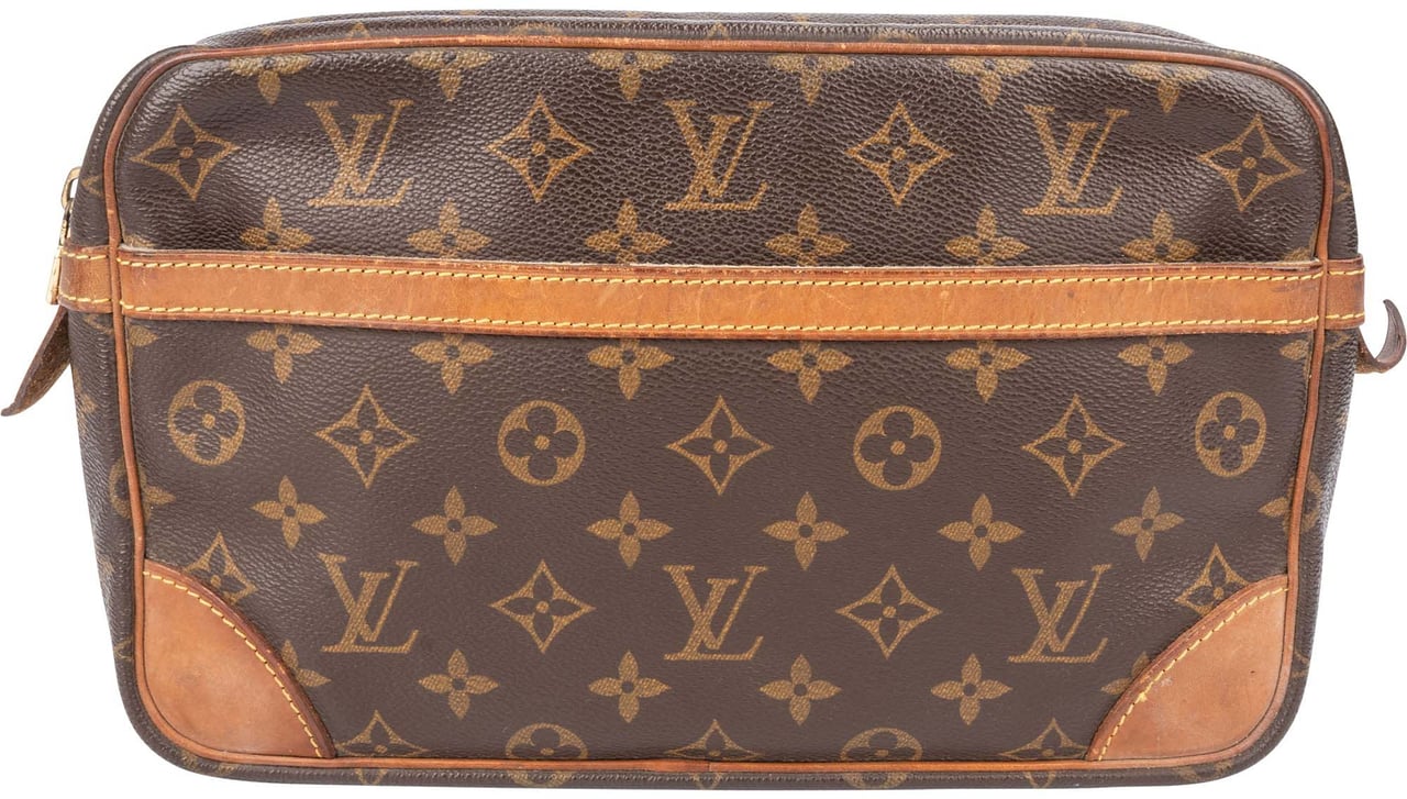 Louis Vuitton Louis Vuitton Canvas Monogram Compiegne 28 Clutch Bruin
