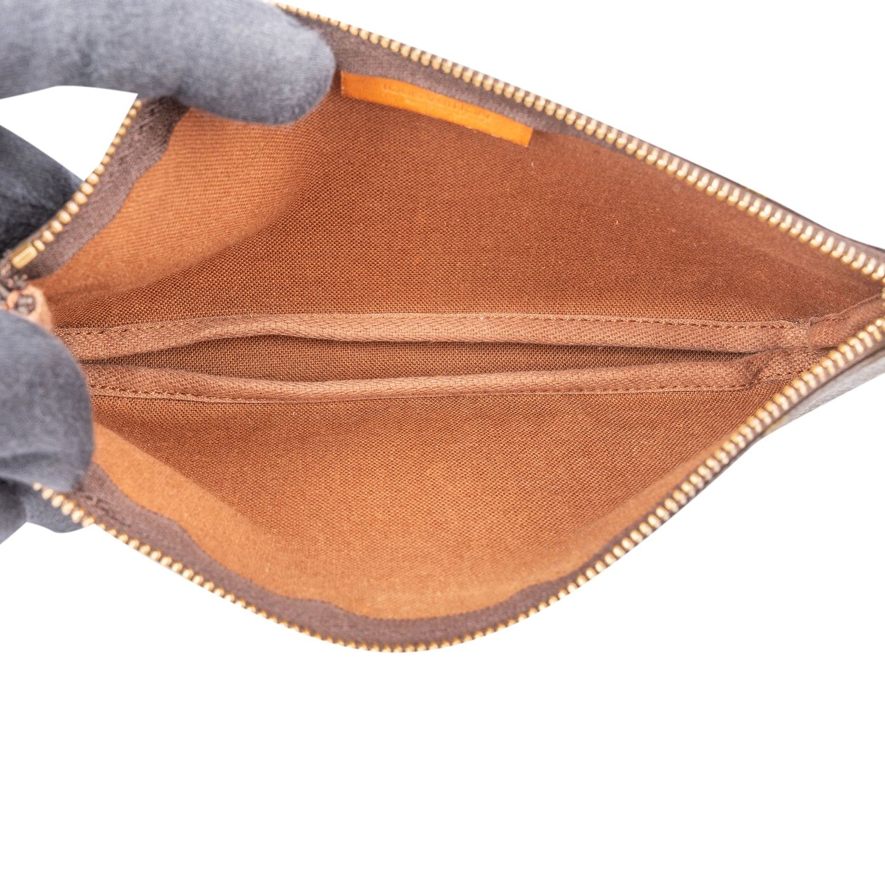 Louis Vuitton Louis Vuitton Canvas Monogram Sac Shopping Pochette Accessoire Shoulder Bag Bruin