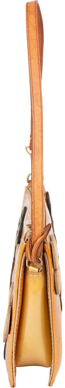 Louis Vuitton Louis Vuitton Limited Flower Vernis Monogram Lexington Pochette Handbag Geel