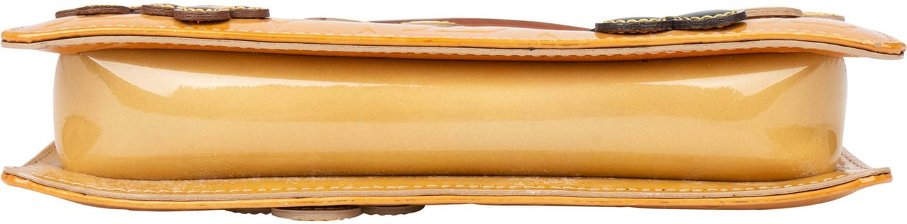 Louis Vuitton Louis Vuitton Limited Flower Vernis Monogram Lexington Pochette Handbag Geel