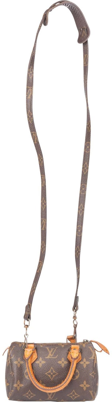 Louis Vuitton Louis Vuitton Canvas Monogram Mini Speedy Handbag Bruin