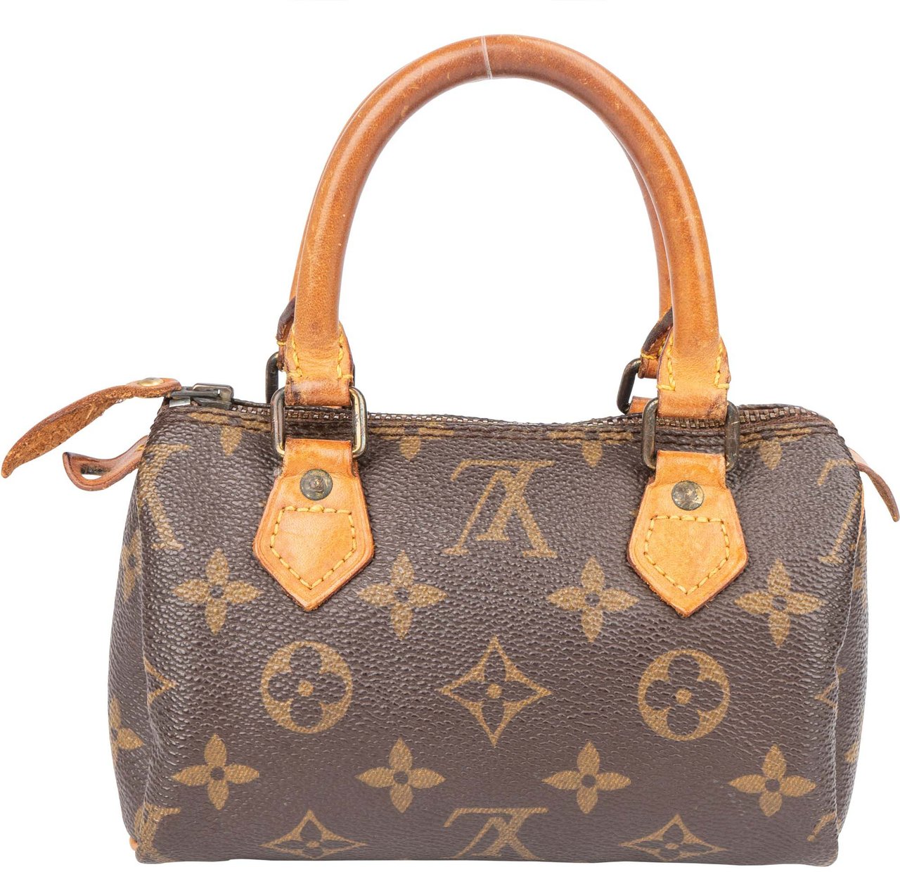 Louis Vuitton Louis Vuitton Canvas Monogram Mini Speedy Handbag Bruin