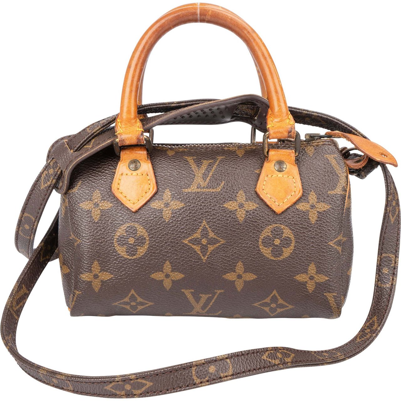 Louis Vuitton Louis Vuitton Canvas Monogram Mini Speedy Handbag Bruin