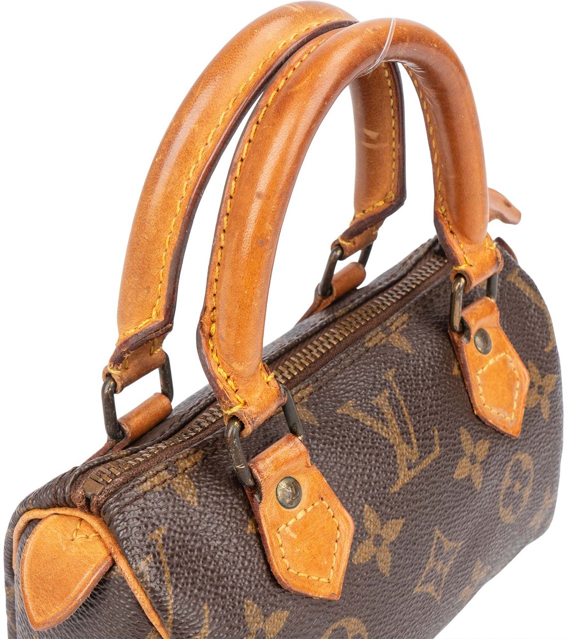 Louis Vuitton Louis Vuitton Canvas Monogram Mini Speedy Handbag Bruin