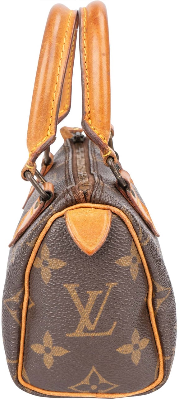 Louis Vuitton Louis Vuitton Canvas Monogram Mini Speedy Handbag Bruin