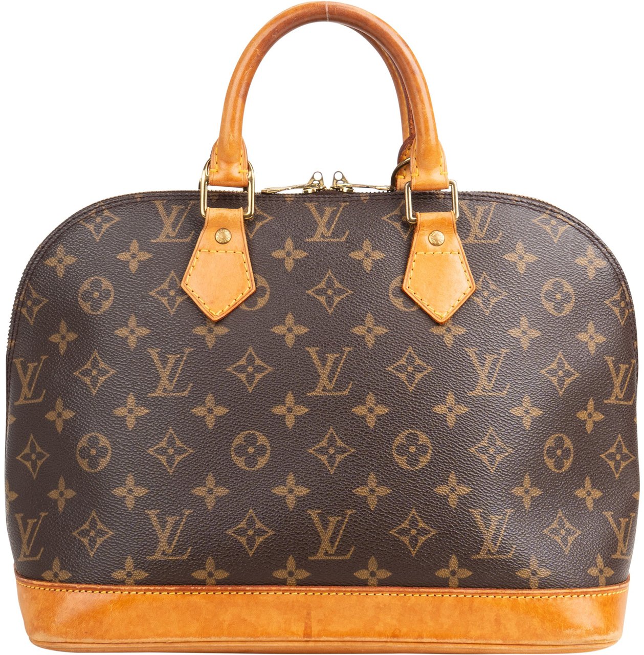 Louis Vuitton Louis Vuitton Canvas Monogram Alma PM Handbag Bruin