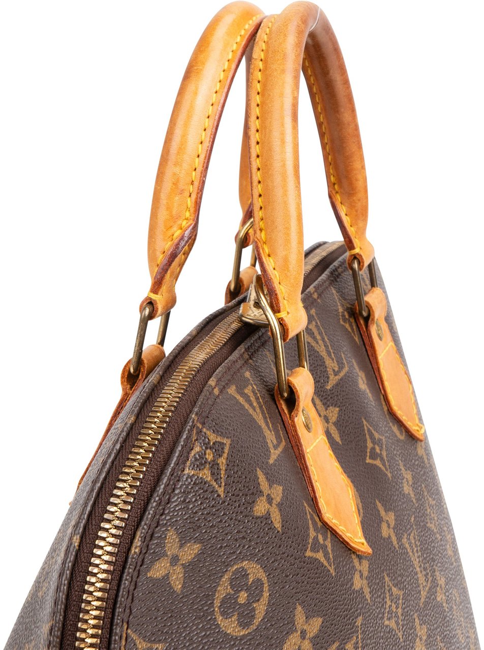 Louis Vuitton Louis Vuitton Canvas Monogram Alma PM Handbag Bruin