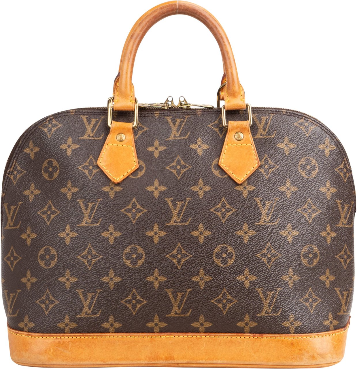 Louis Vuitton Louis Vuitton Canvas Monogram Alma PM Handbag Bruin