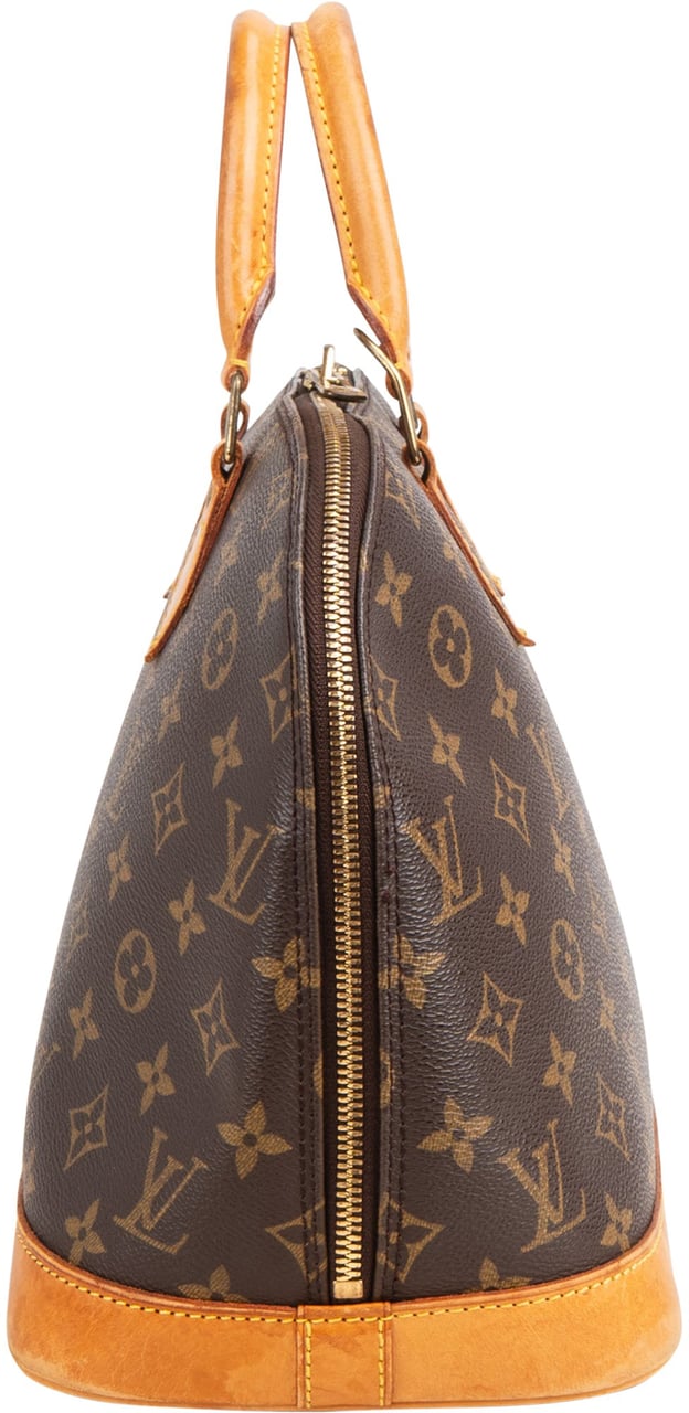 Louis Vuitton Louis Vuitton Canvas Monogram Alma PM Handbag Bruin