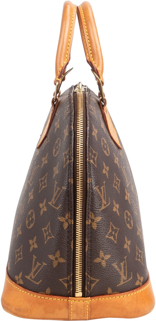 Louis Vuitton Louis Vuitton Canvas Monogram Alma PM Handbag Bruin
