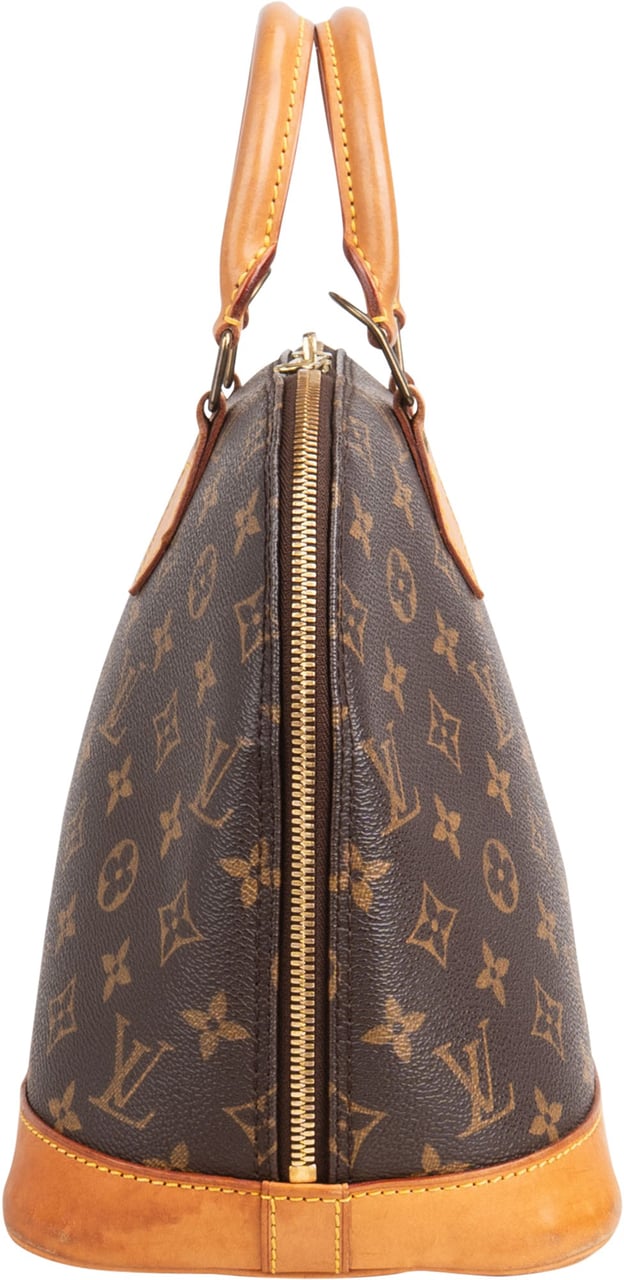 Louis Vuitton Louis Vuitton Canvas Monogram Alma PM Handbag Bruin