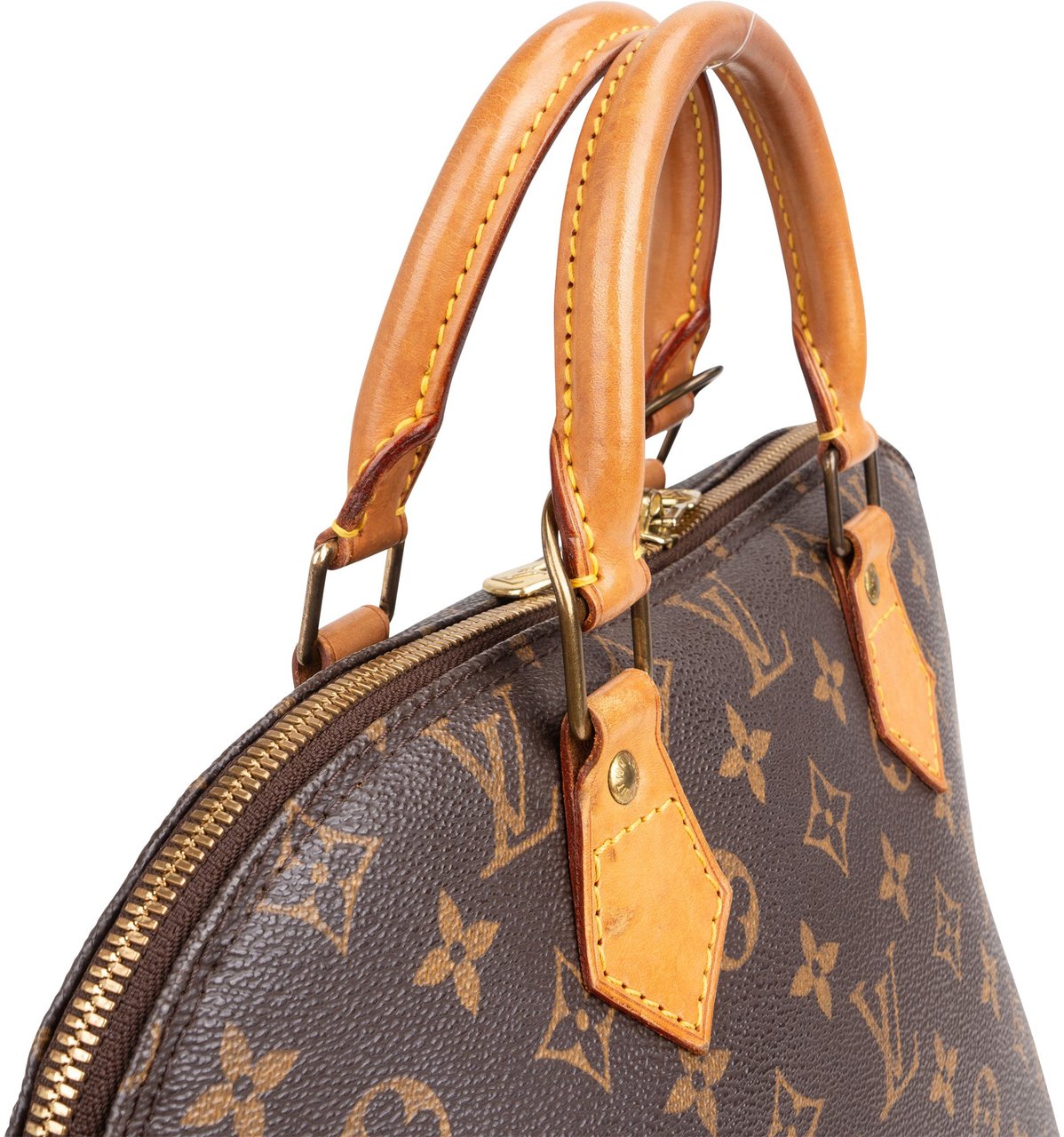 Louis Vuitton Louis Vuitton Canvas Monogram Alma PM Handbag Bruin
