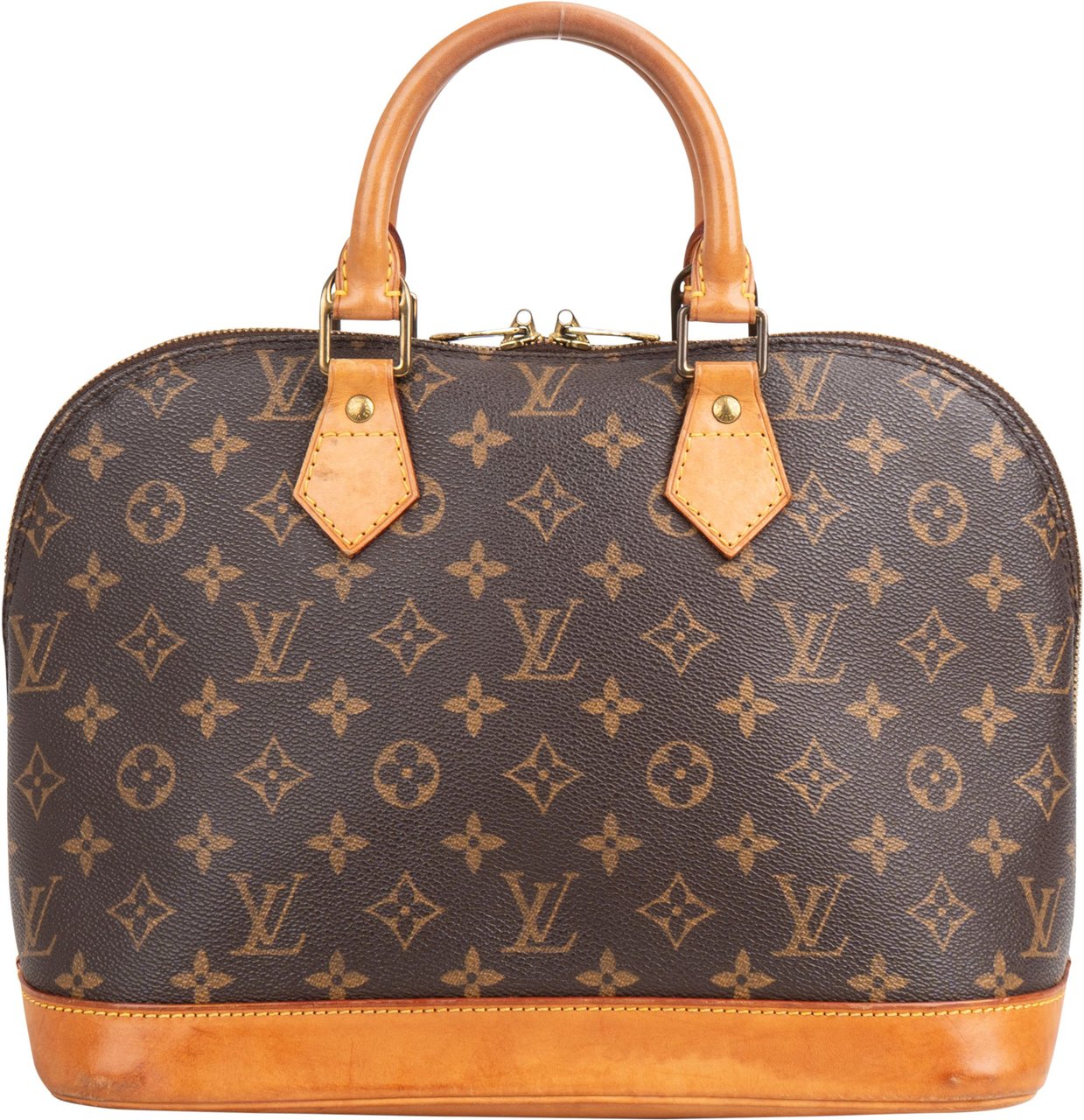 Louis Vuitton Louis Vuitton Canvas Monogram Alma PM Handbag Bruin