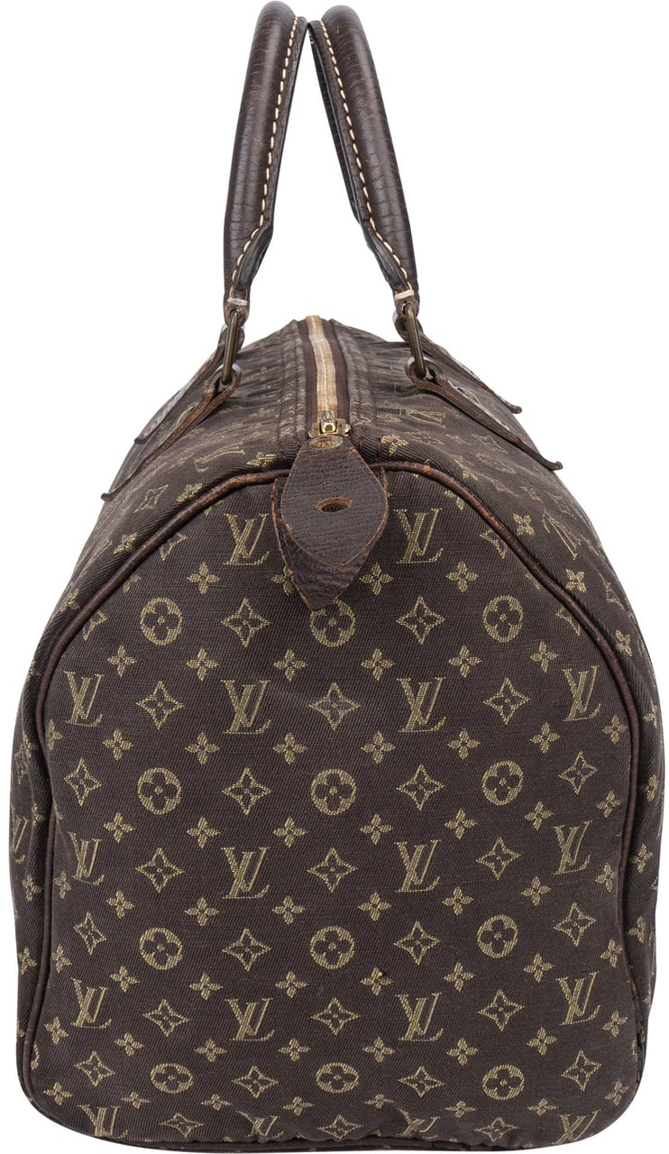 Louis Vuitton Louis Vuitton Mini Lin Monogram Speedy 30 Handbag Bruin