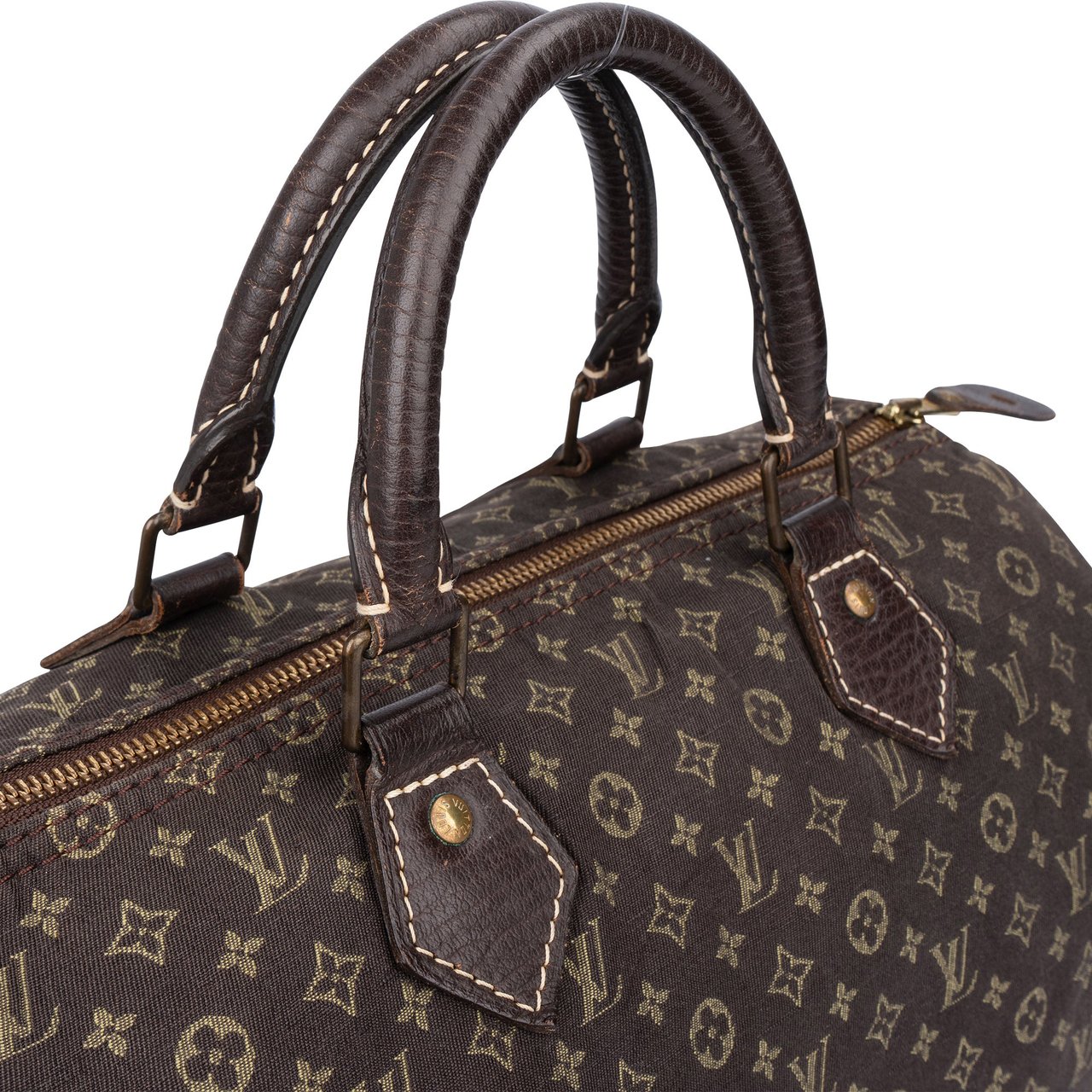 Louis Vuitton Louis Vuitton Mini Lin Monogram Speedy 30 Handbag Bruin