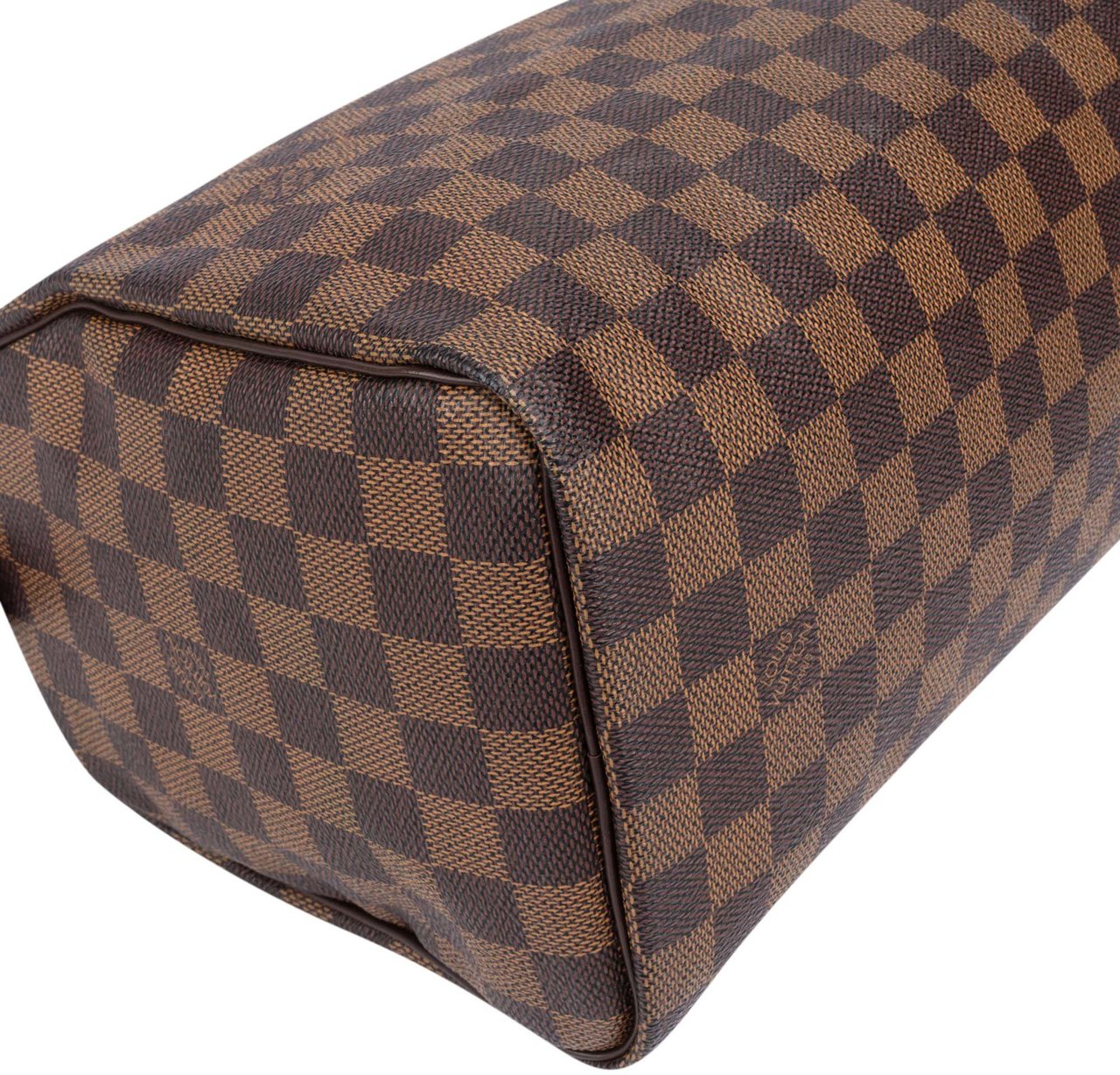 Louis Vuitton Damier Ebene Monogram Speedy 25 Handbag Bruin