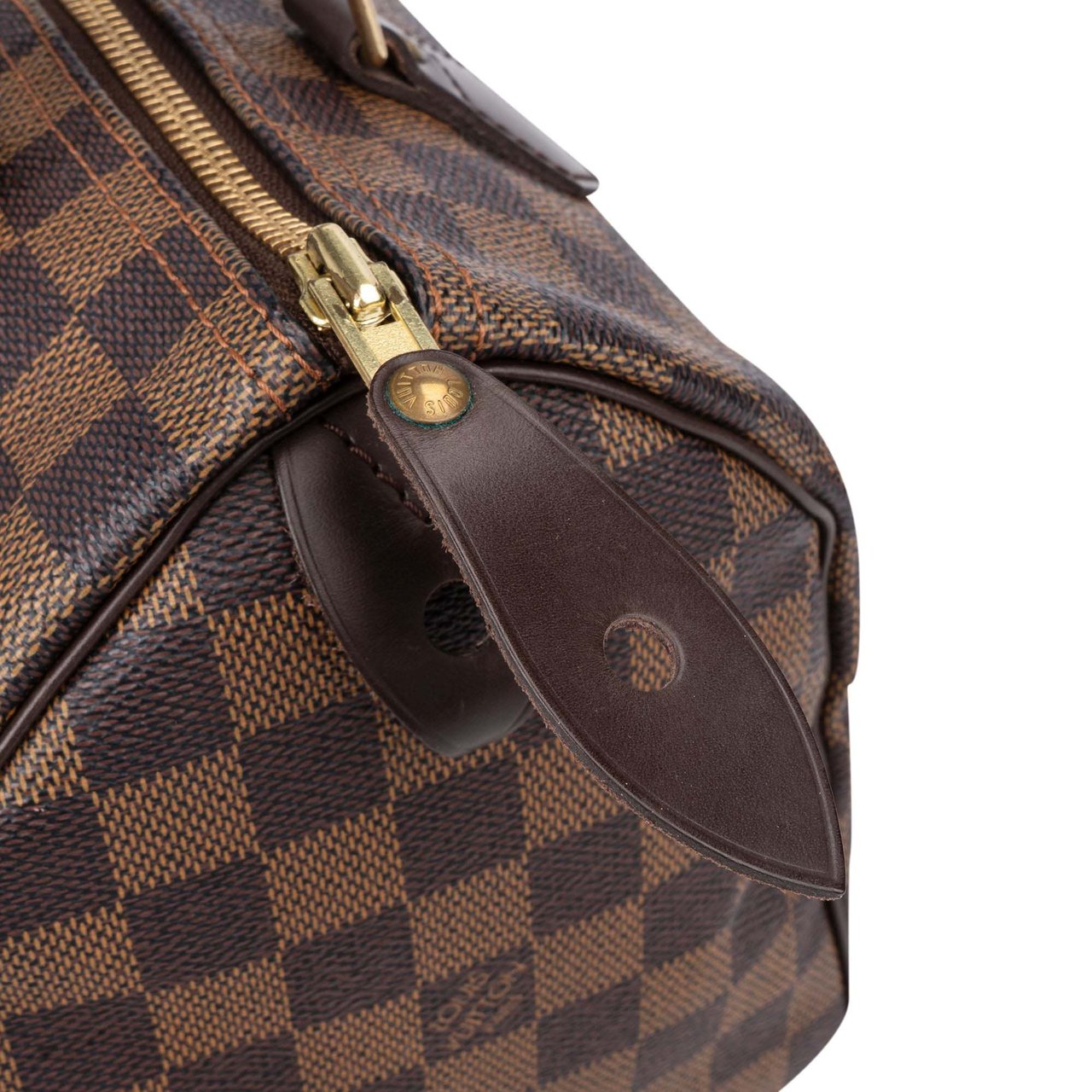 Louis Vuitton Damier Ebene Monogram Speedy 25 Handbag Bruin