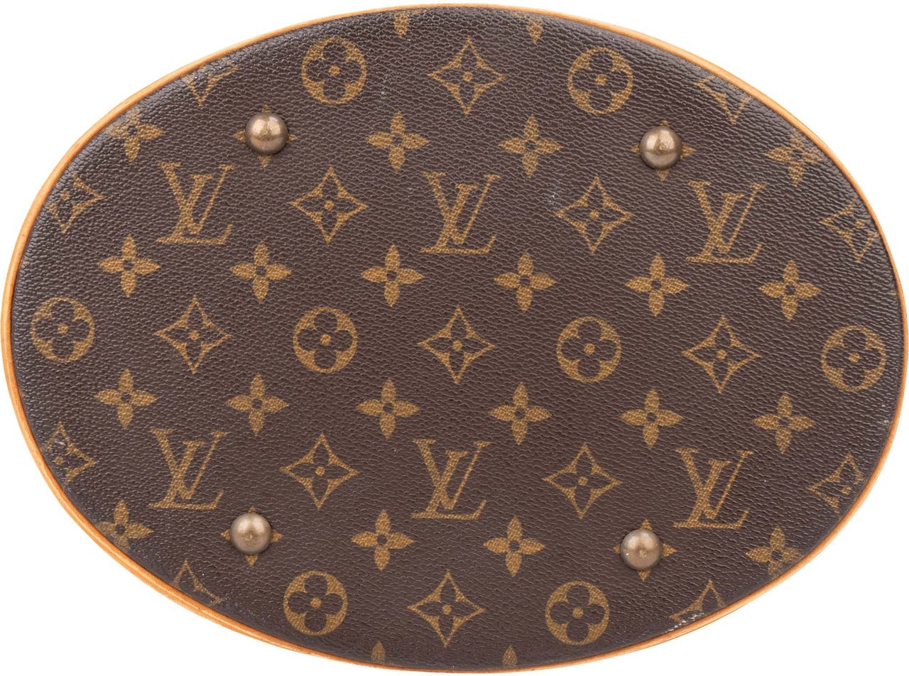 Louis Vuitton Louis Vuitton Canvas Monogram Bucket GM Handbag Bruin
