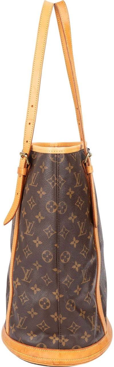 Louis Vuitton Louis Vuitton Canvas Monogram Bucket GM Handbag Bruin