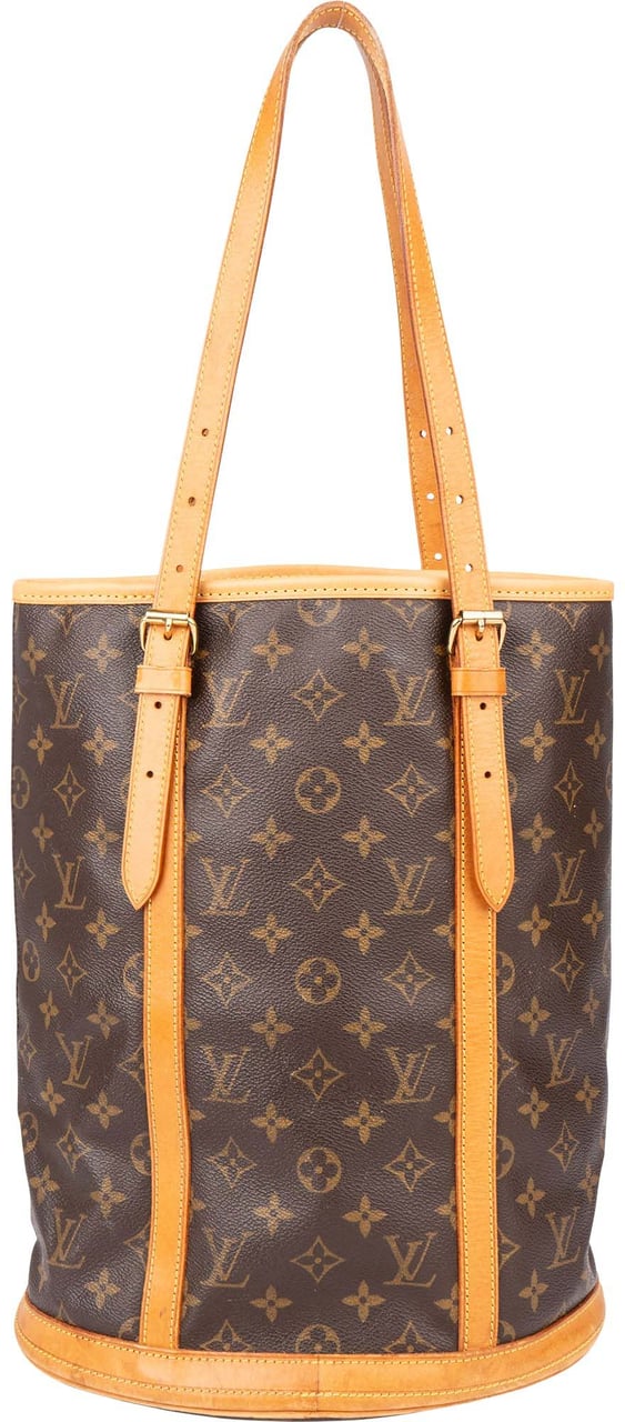 Louis Vuitton Louis Vuitton Canvas Monogram Bucket GM Handbag Bruin