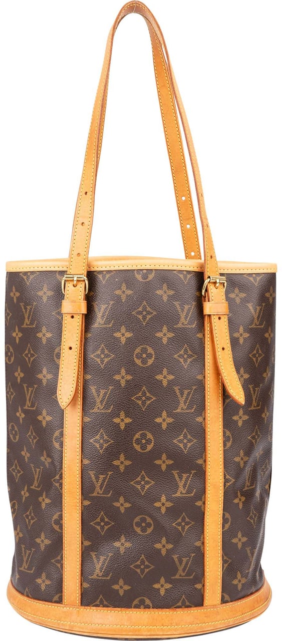Louis Vuitton Louis Vuitton Canvas Monogram Bucket GM Handbag Bruin