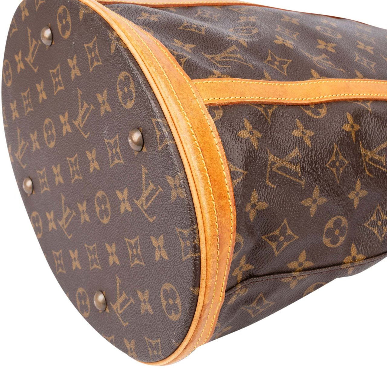 Louis Vuitton Louis Vuitton Canvas Monogram Bucket GM Handbag Bruin